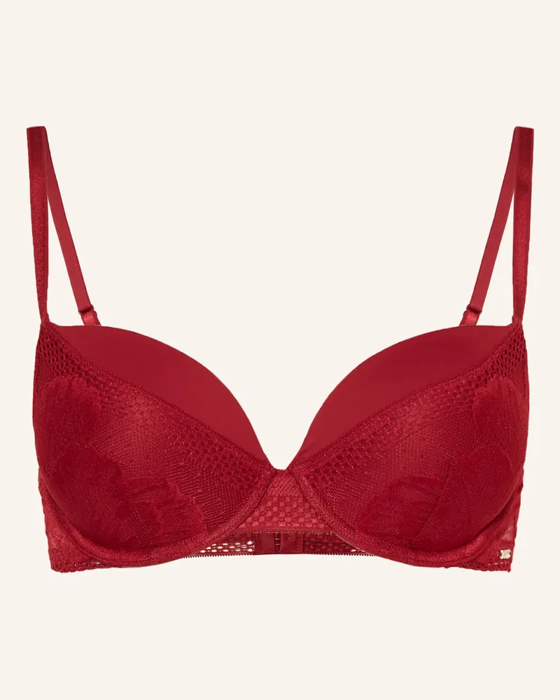 HUGO BOSS Push-up-BH PEONY LACE Dunkelrot