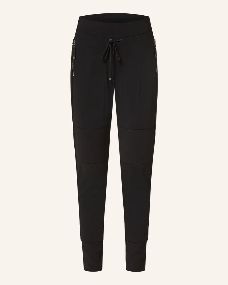 RAFFAELLO ROSSI  Hose Candy Long Im Jogging-Stil schwarz Schwarz