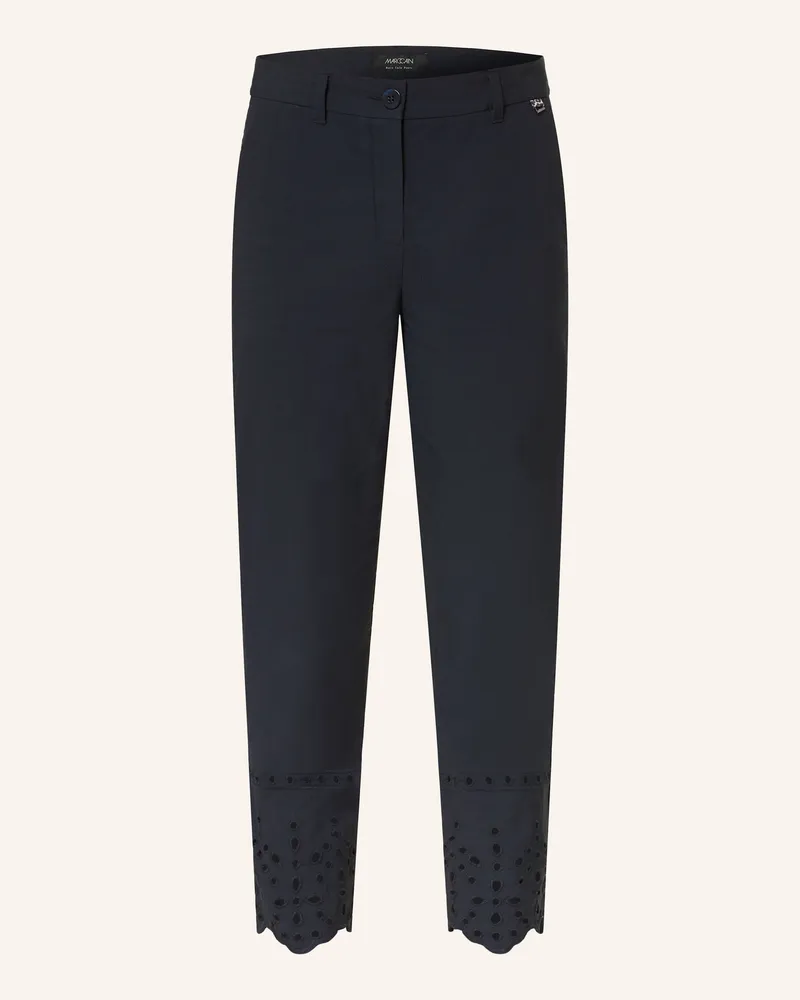 Marc Cain Hose FRANCA mit Lochspitze Dunkelblau