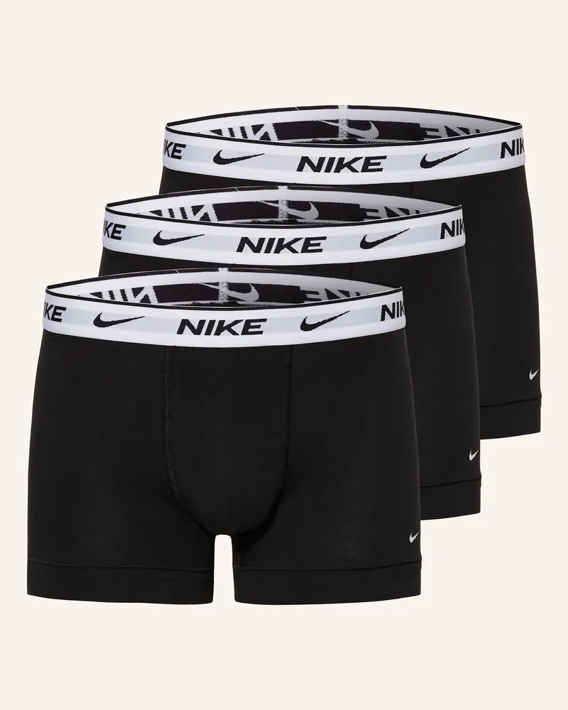 Nike 3er-Pack Boxershorts Dri-Fit Everyday Cotton Stretch schwarz Schwarz