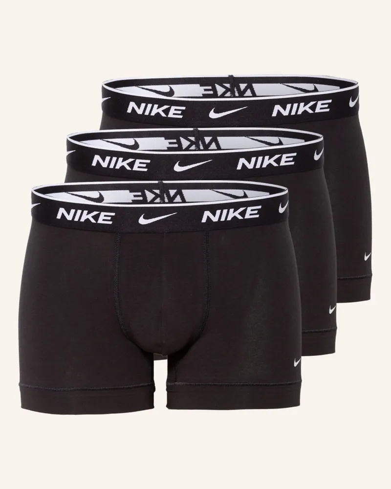 Nike 3er-Pack Boxershorts Dri-Fit Everyday Cotton Stretch schwarz Schwarz
