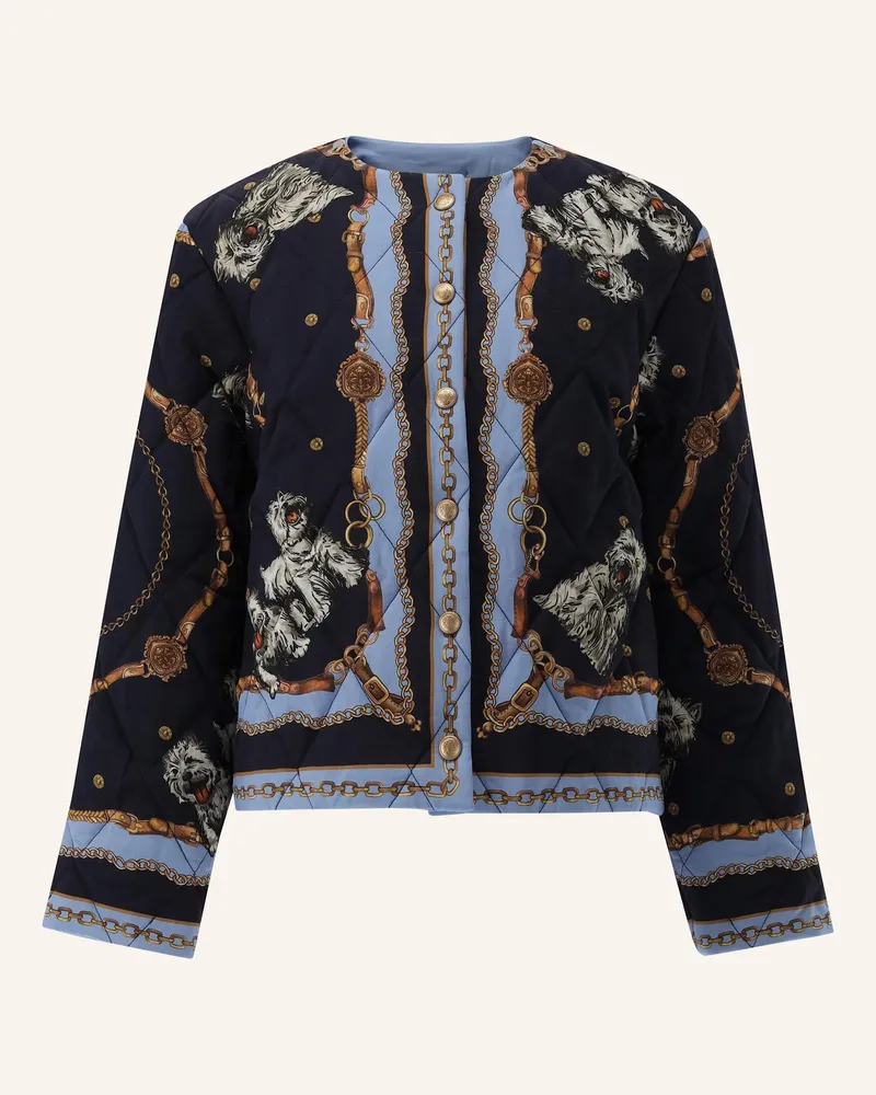 van Laack Mantel Modern Fit Blau