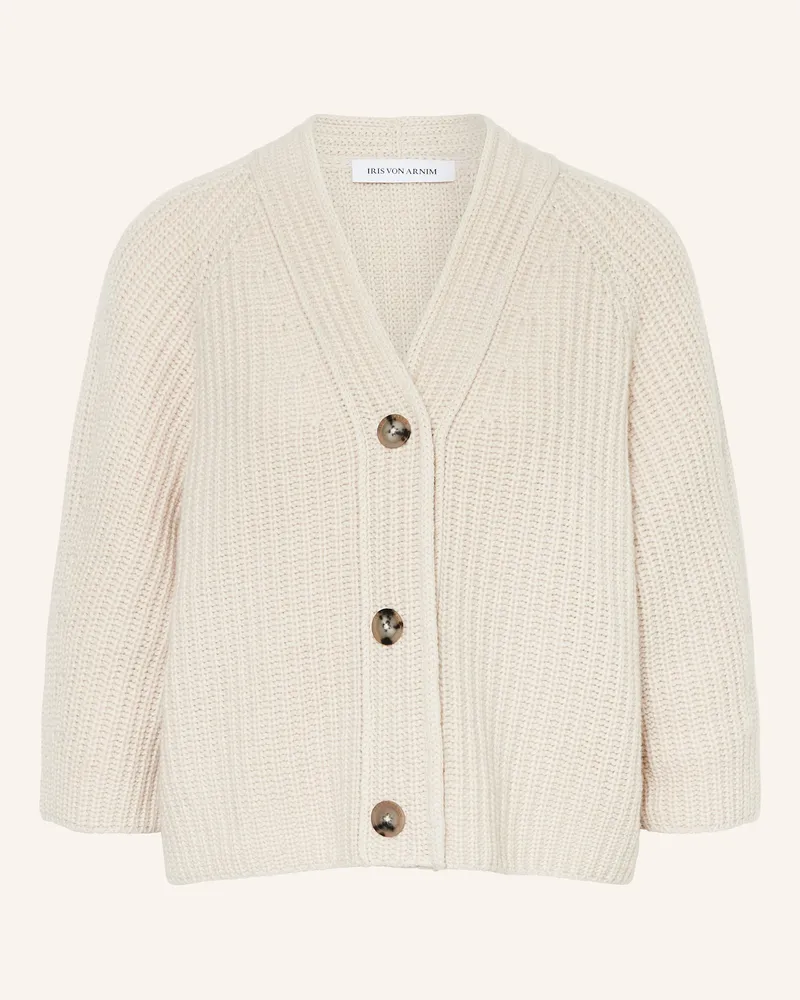 Iris von Arnim Strickjacke FALLOU mit 3/4-Arm Beige