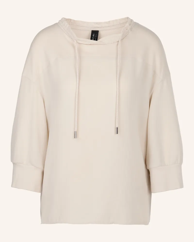 Marc Cain Blusenshirt Im Materialmix Mit 3/4-Arm weiss Creme