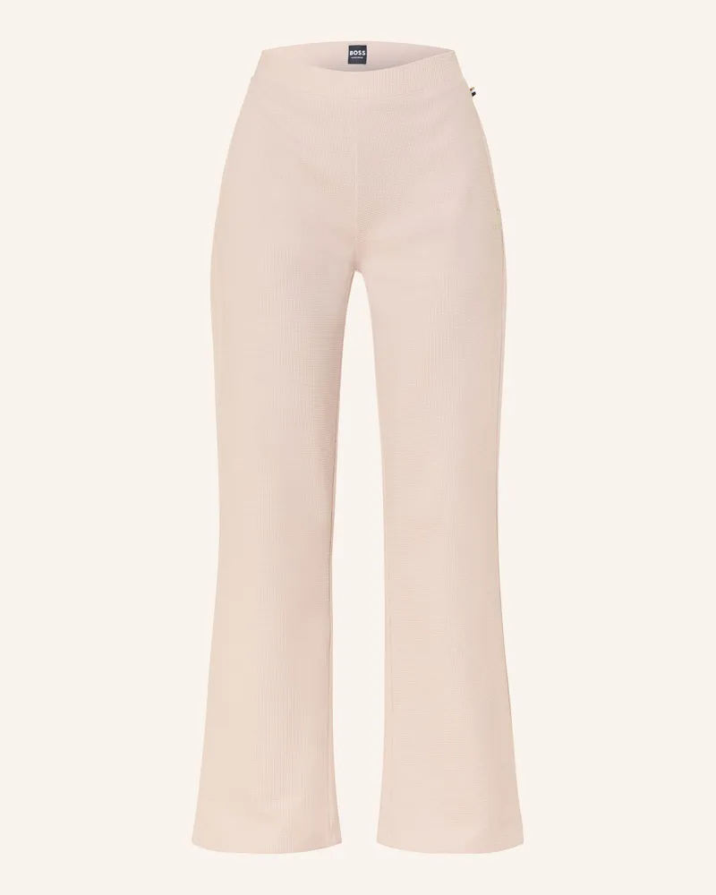 HUGO BOSS Schlafhose Waffle beige Creme