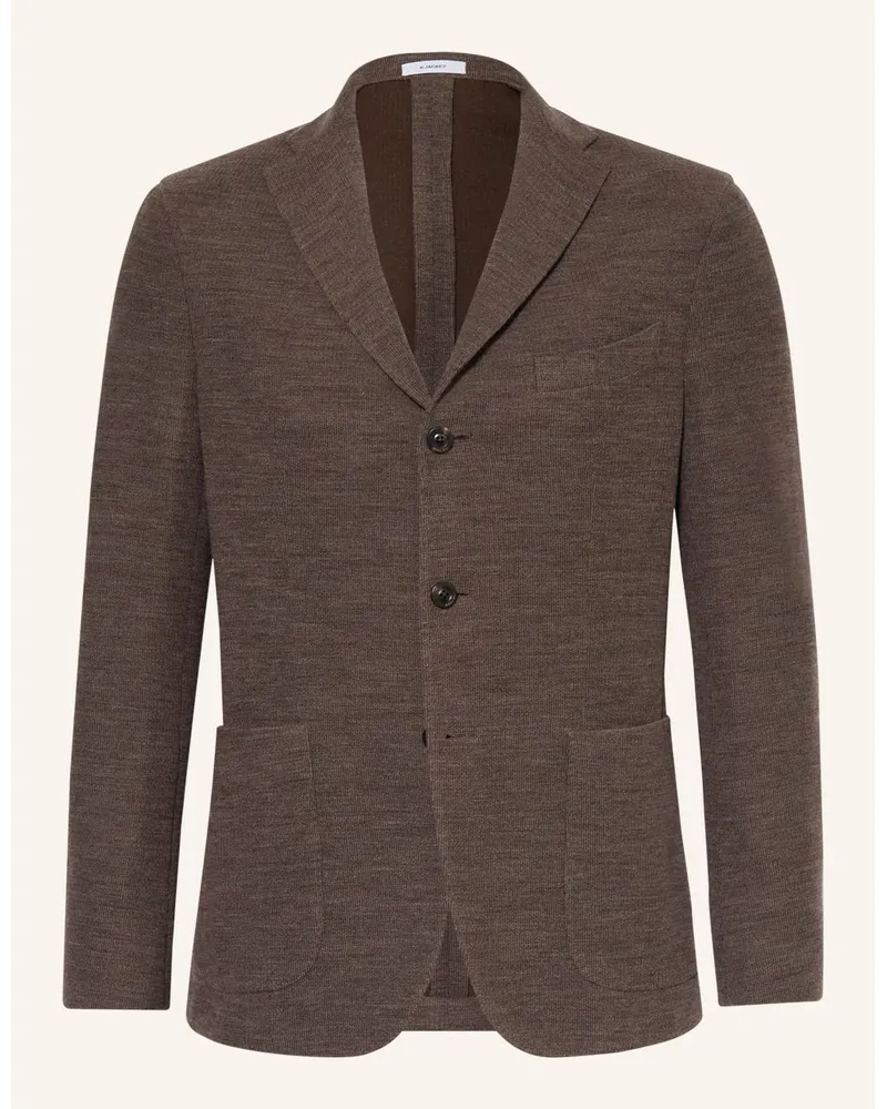 Boglioli Stricksakko Extra Slim Fit Braun