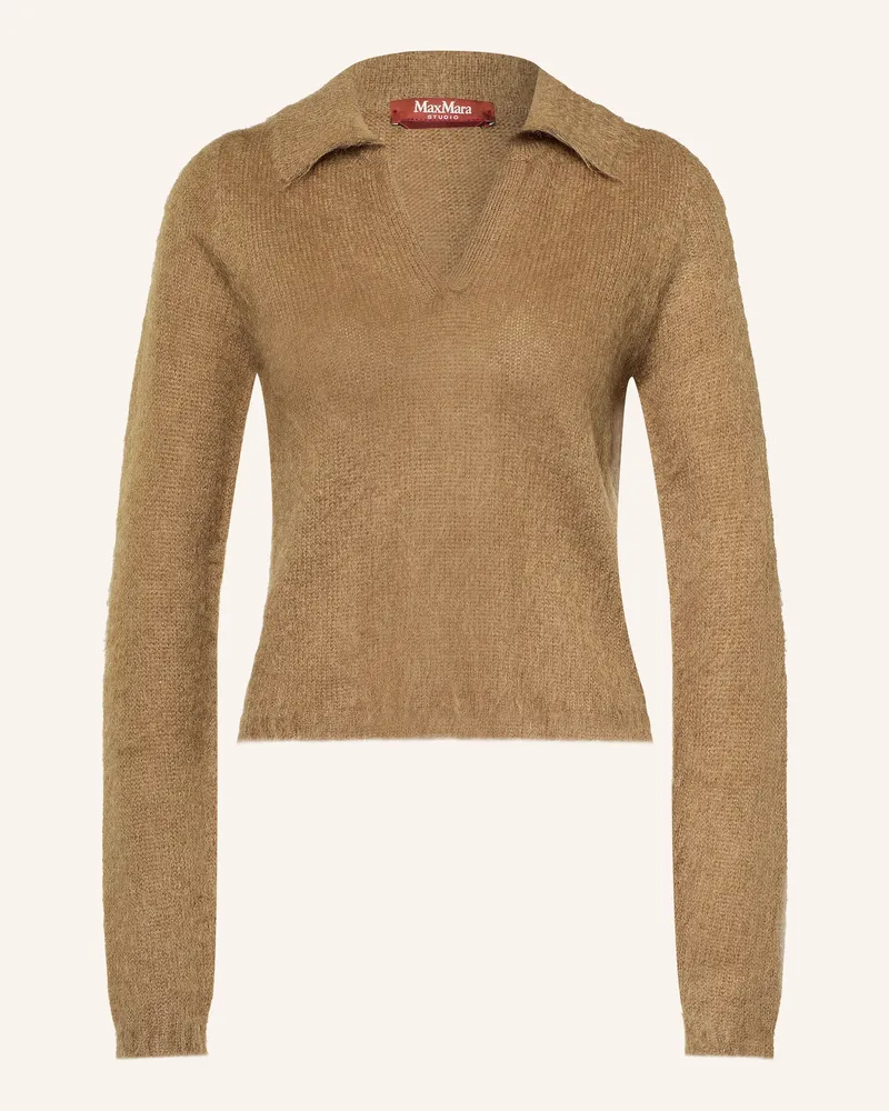 Max Mara Pullover Febe Mit Mohair braun Braun