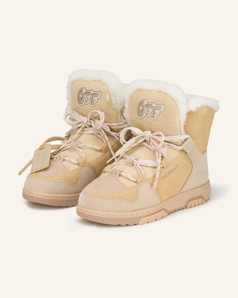 OFF-WHITE Schnürboots Hellbraun
