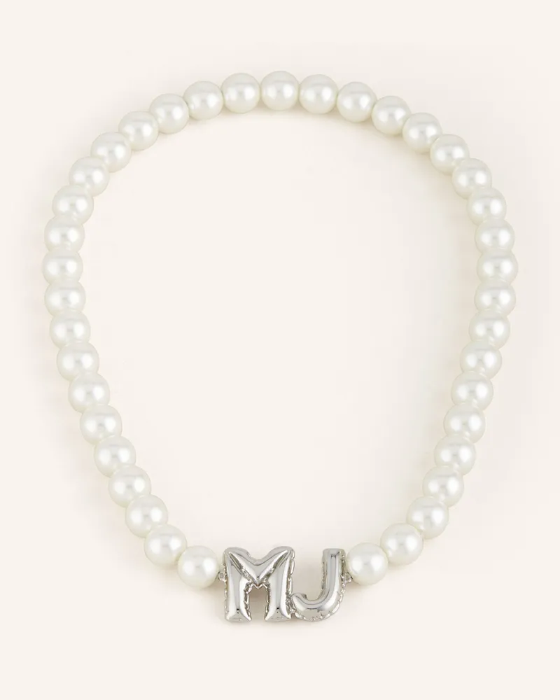 Marc Jacobs Halskette THE BALLOON PEARL NECKLACE Weiss