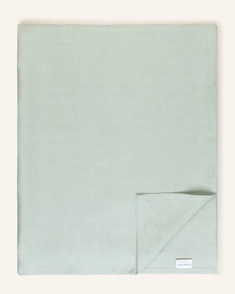 Pichler Tischdecke Pure Aus Leinen gruen Hellgrün