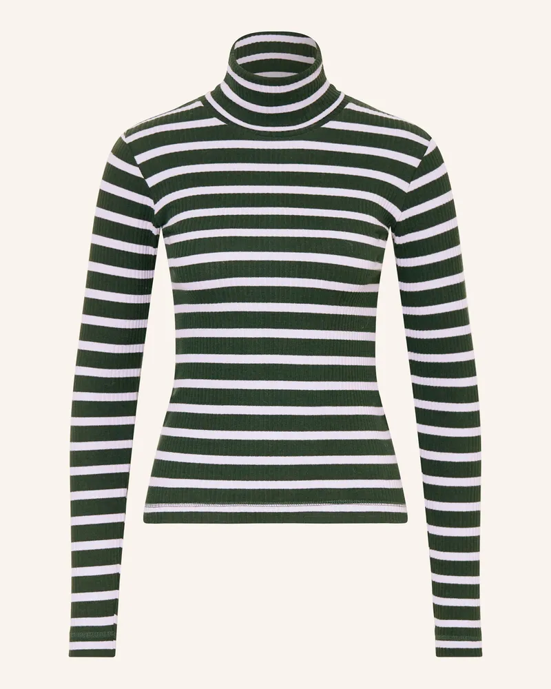 Lanius Rollkragenshirt Dunkelgrün