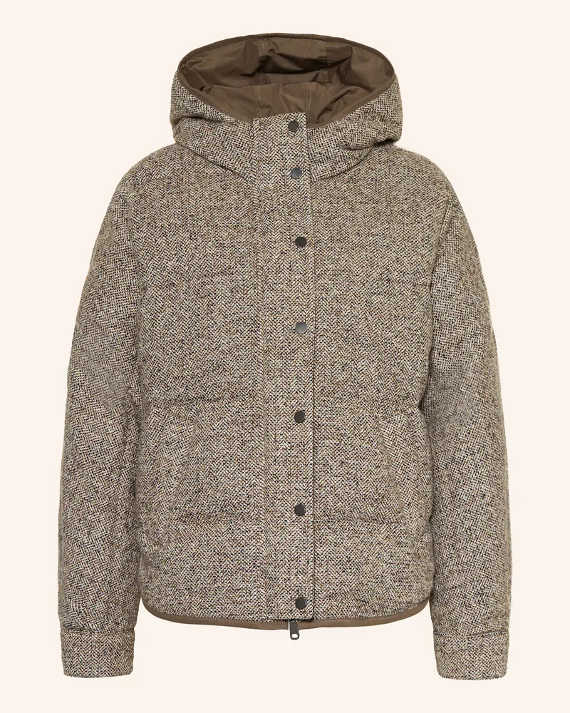 Brunello Cucinelli Daunenjacke braun Beige