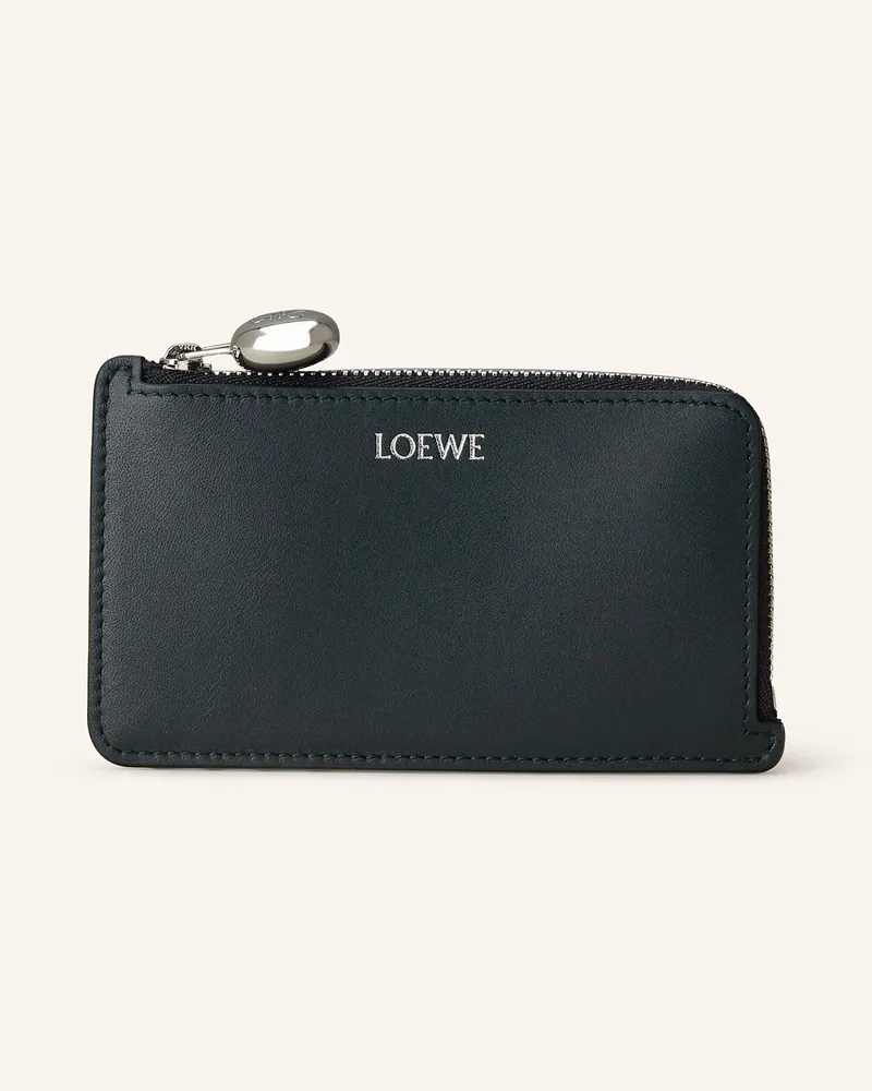 Loewe Kartenetui Pebble gruen Dunkelgrün