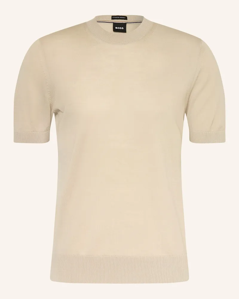 HUGO BOSS Strickshirt Umauro beige Beige