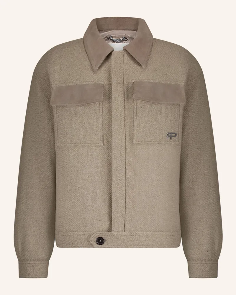 Filling Pieces Box Jacket Varsity beige Taupe