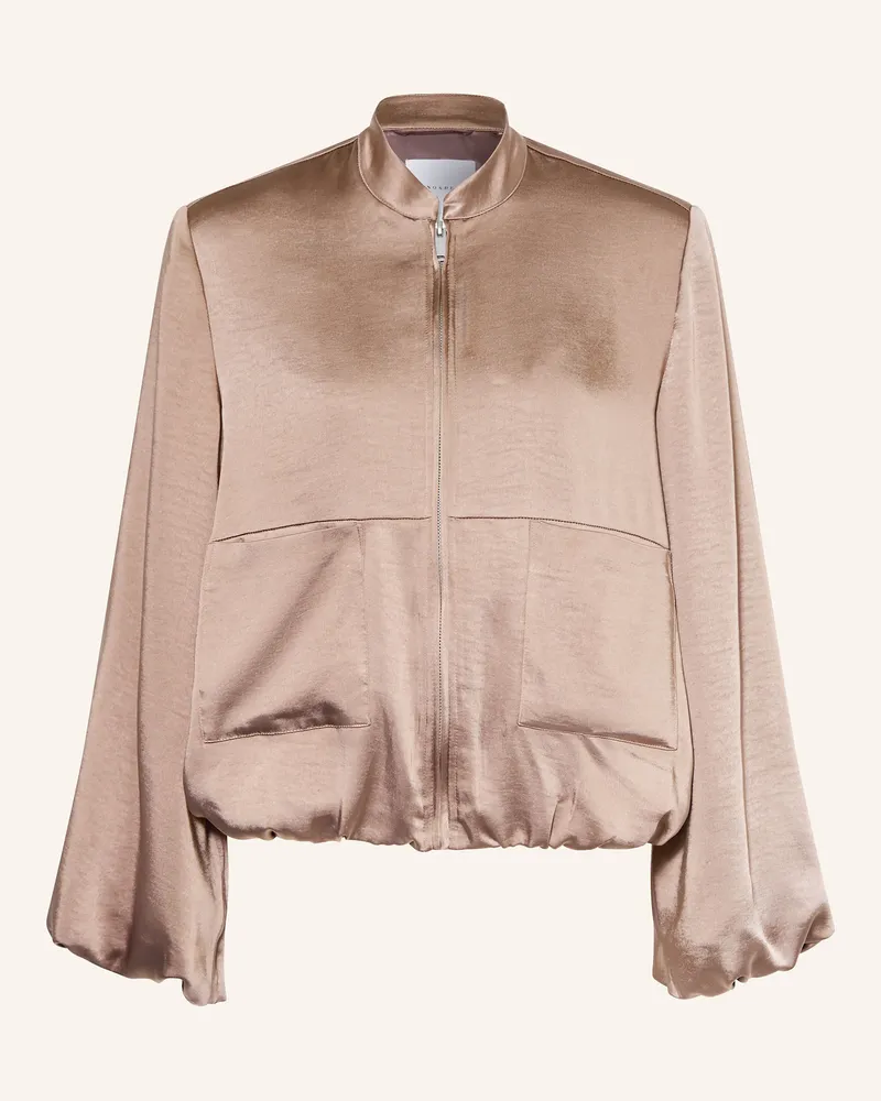 RINO & PELLE Satinblouson Taupe