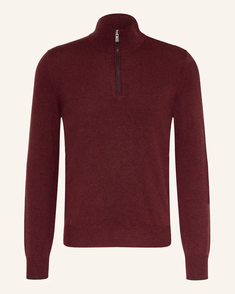 Brunello Cucinelli Cashmere-Troyer Dunkelrot