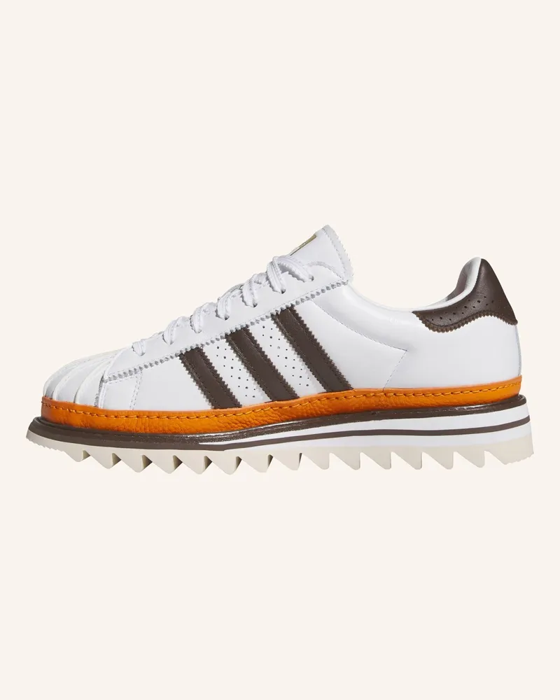 adidas Clot Superstar By Edison Chen Schuh weiss Orange