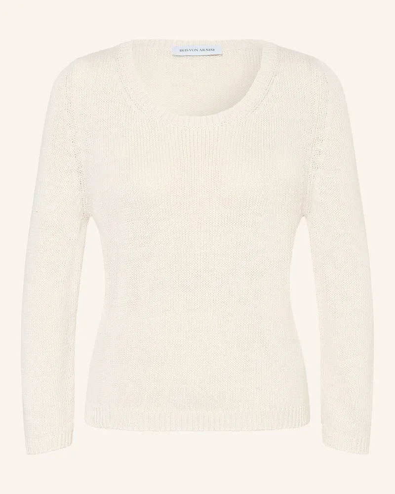 Iris von Arnim Pullover DILIA mit Seide und Leinen Creme