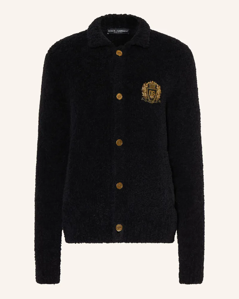 Dolce & Gabbana Strickjacke Mit Alpaka schwarz Schwarz