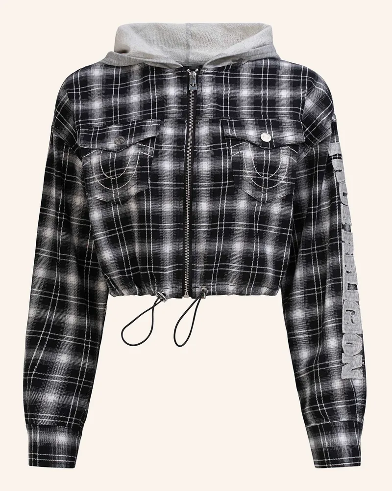 True Religion Zip-Hoodie Schwarz