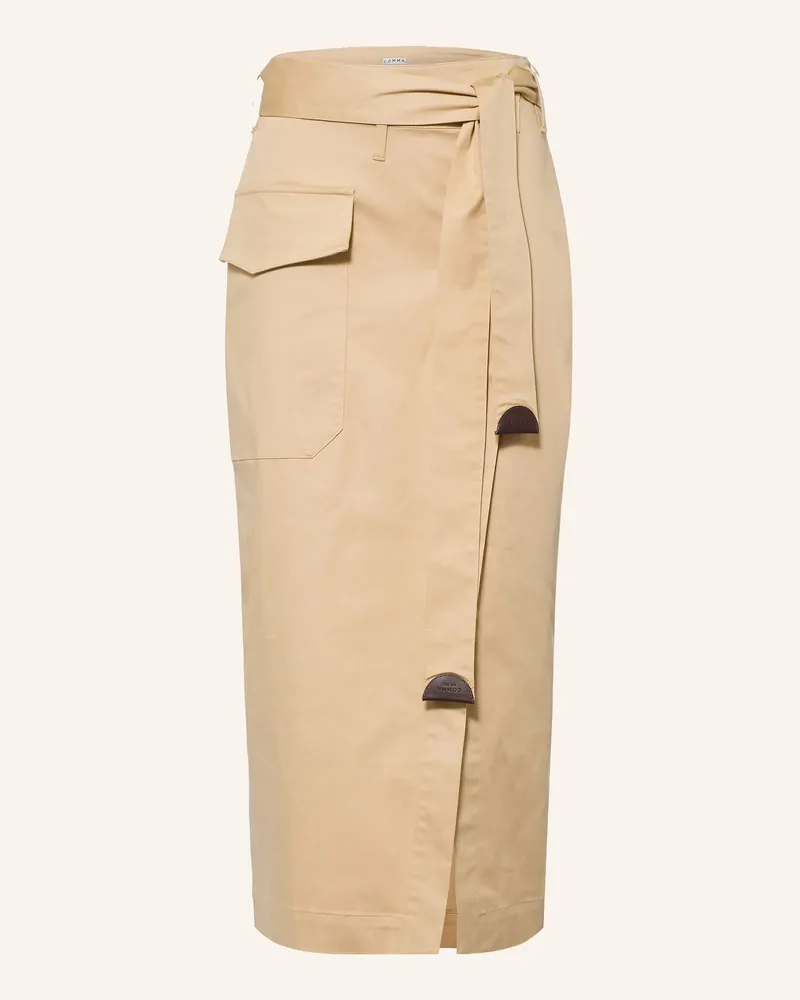 COMMA Rock In Wickeloptik beige Camel