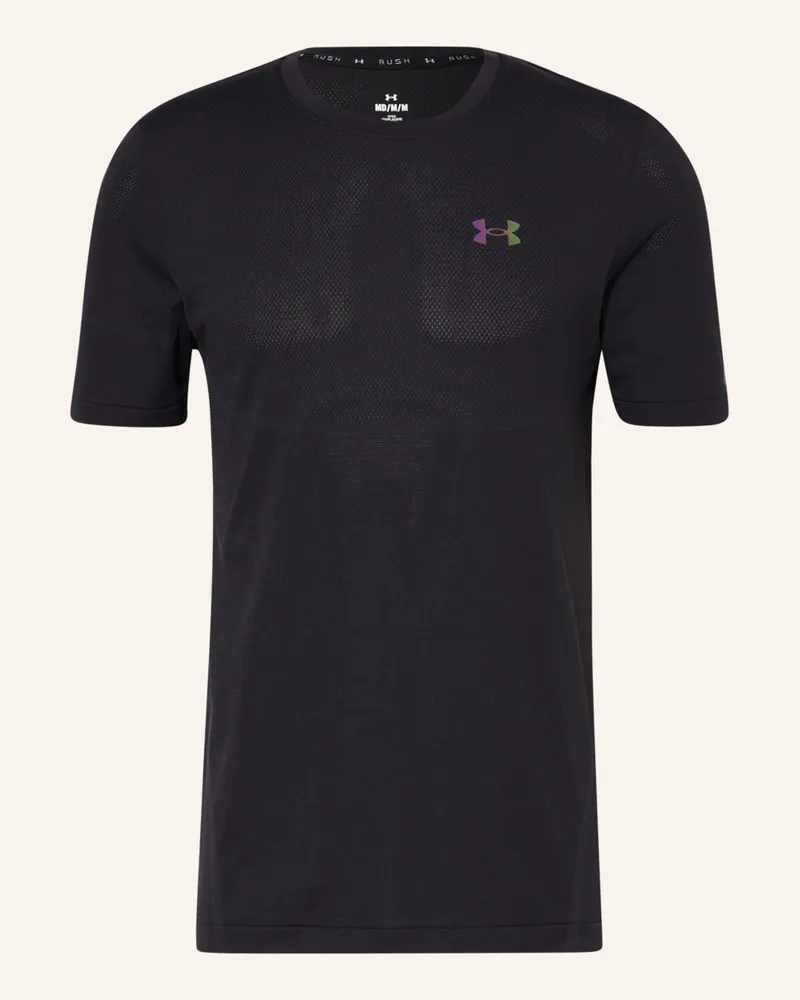 Under Armour T-Shirt UA RUSH™ SEAMLESS LEGACY mit Mesh Schwarz