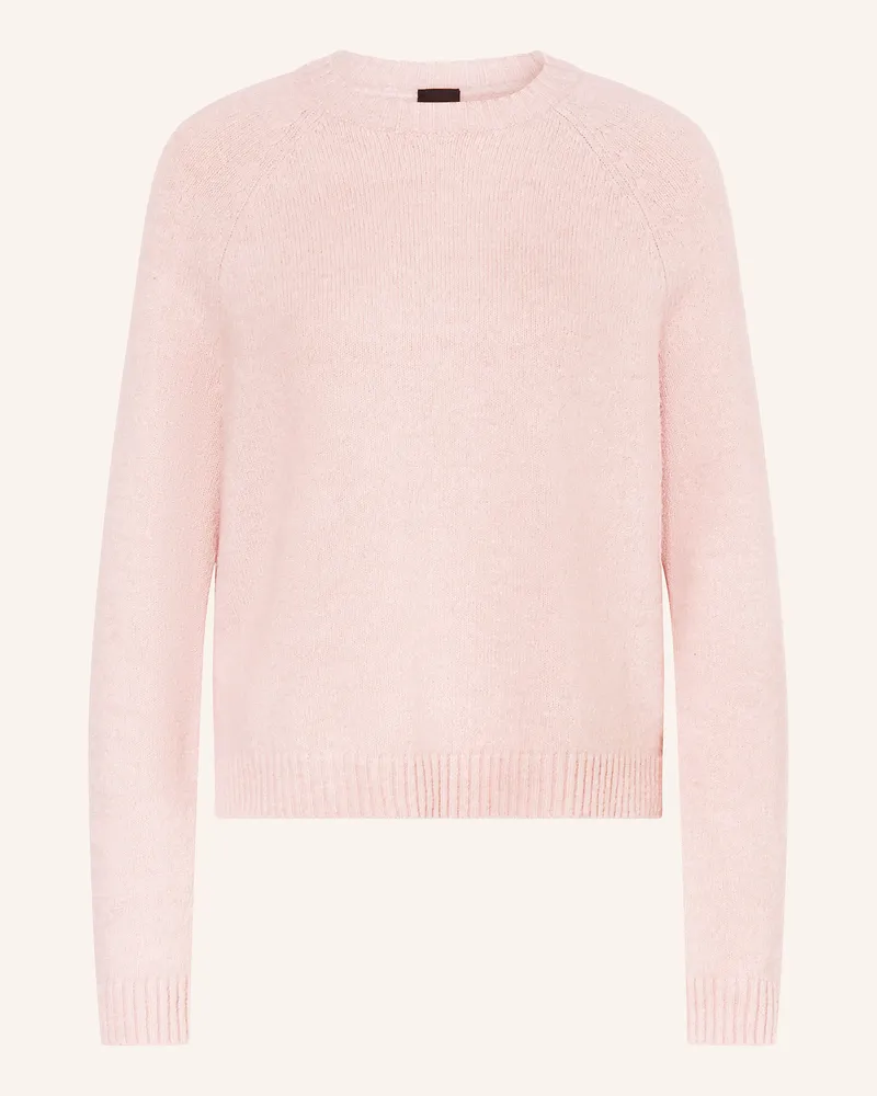 HUGO BOSS Pullover FEBISAN mit Alpaka Hellrosa