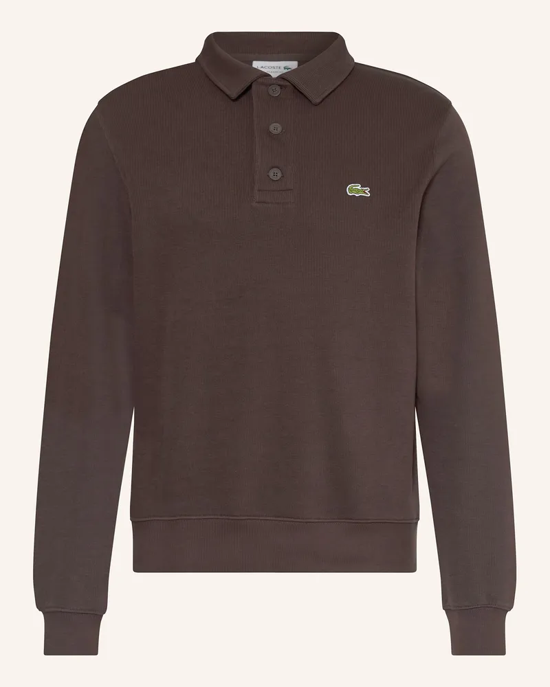 Lacoste Piqué-Poloshirt Classic Fit Dunkelbraun