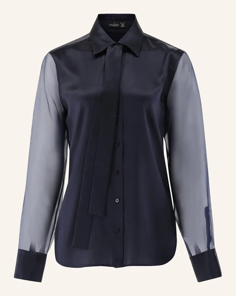 van Laack Bluse Modern Fit Dunkelblau
