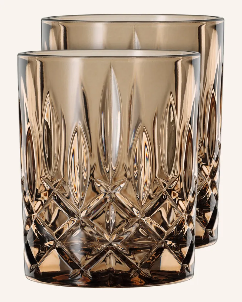 Nachtmann 2er-Set Whiskygläser Noblesse braun Dunkelorange
