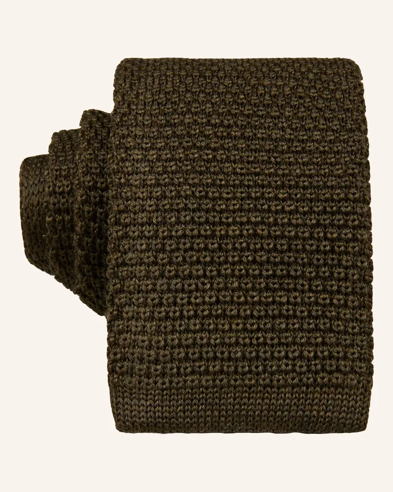 Blick Strick-Krawatte HANSEAT Dunkelgrün