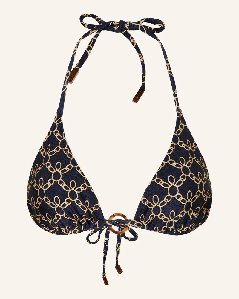Vilebrequin Triangel-Bikini-Top Flox blau Dunkelblau