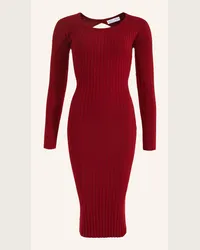 ADLYSH Kleid KNIT LOOPING DRESS Rot