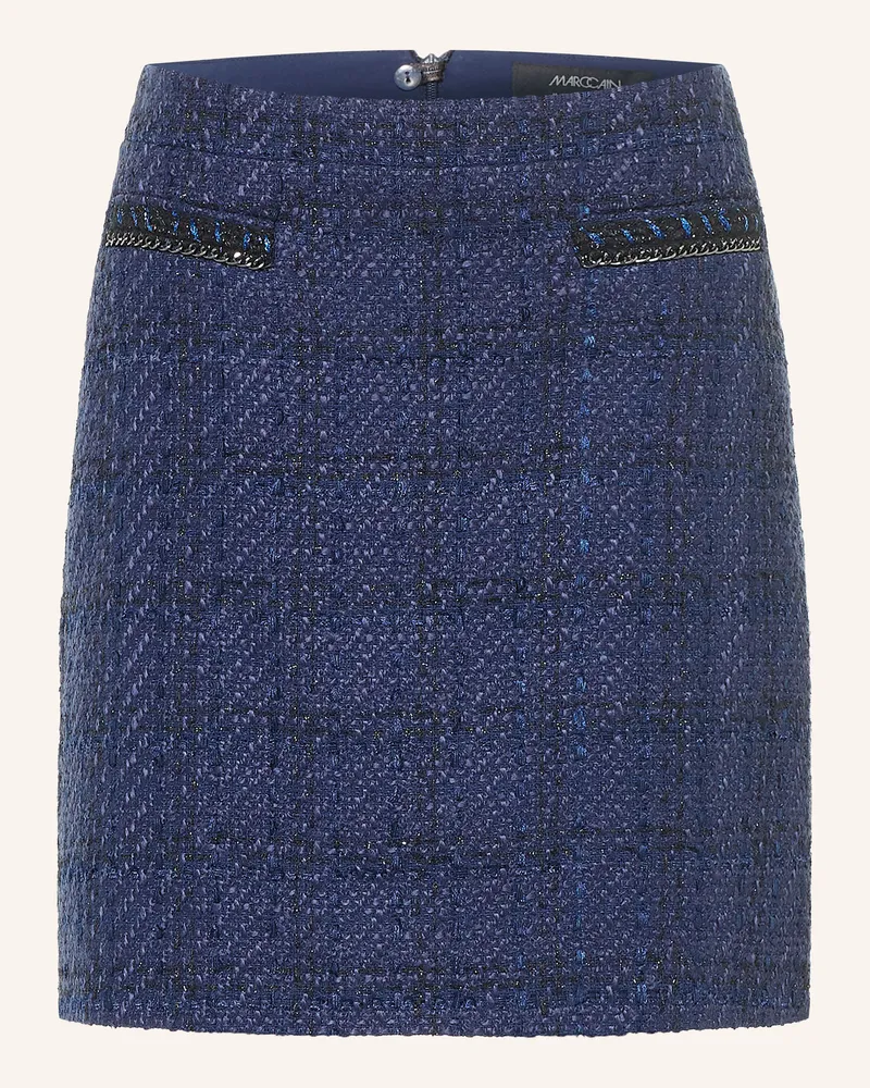 Marc Cain Tweedrock Mit Glitzergarn blau 393