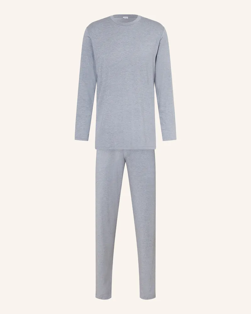 Zimmerli Schlafanzug COZY COMFORT Blaugrau