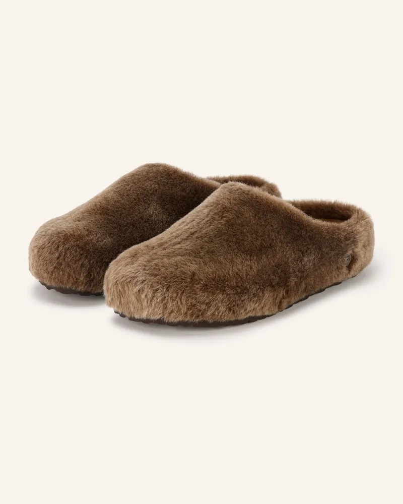 Birkenstock Hausschuhe Amsterdam Wrapped beige Taupe