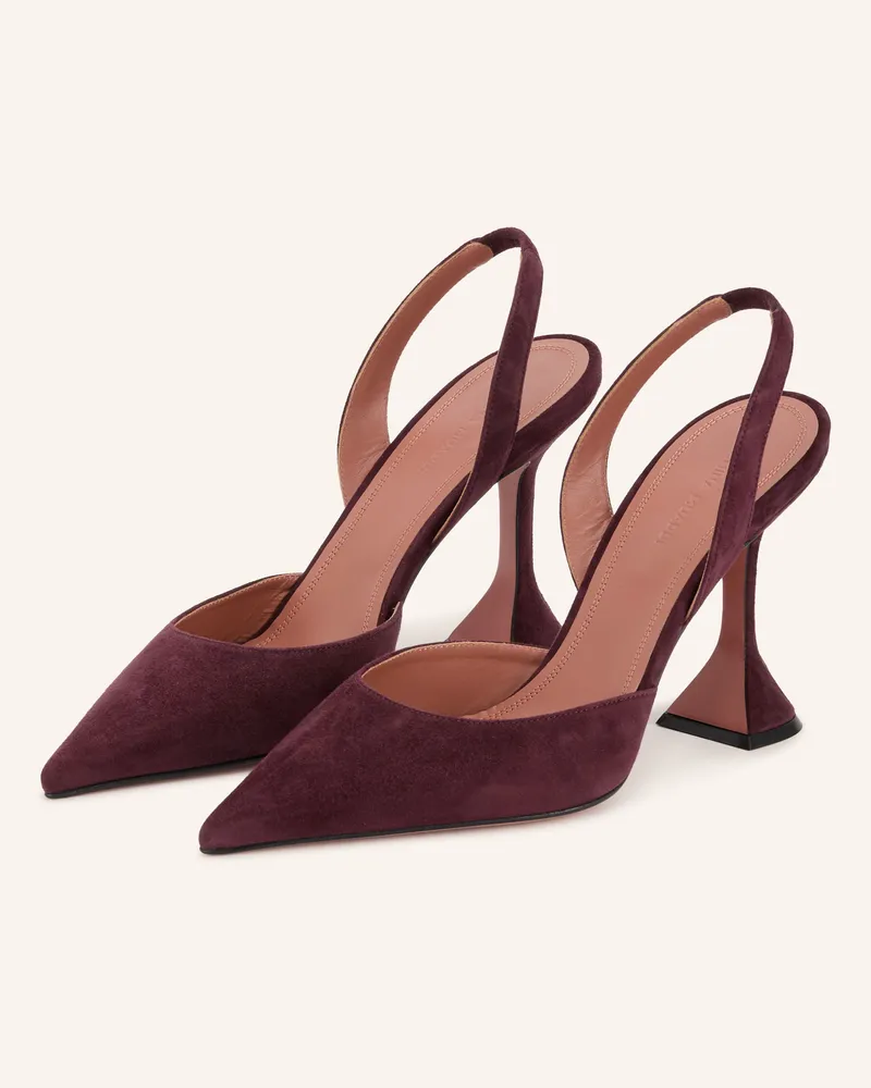 Amina Muaddi Slingpumps Holli rot Dunkelrot