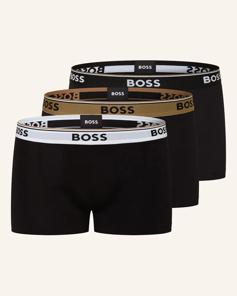 HUGO BOSS 3er-Pack Boxershorts POWER Schwarz