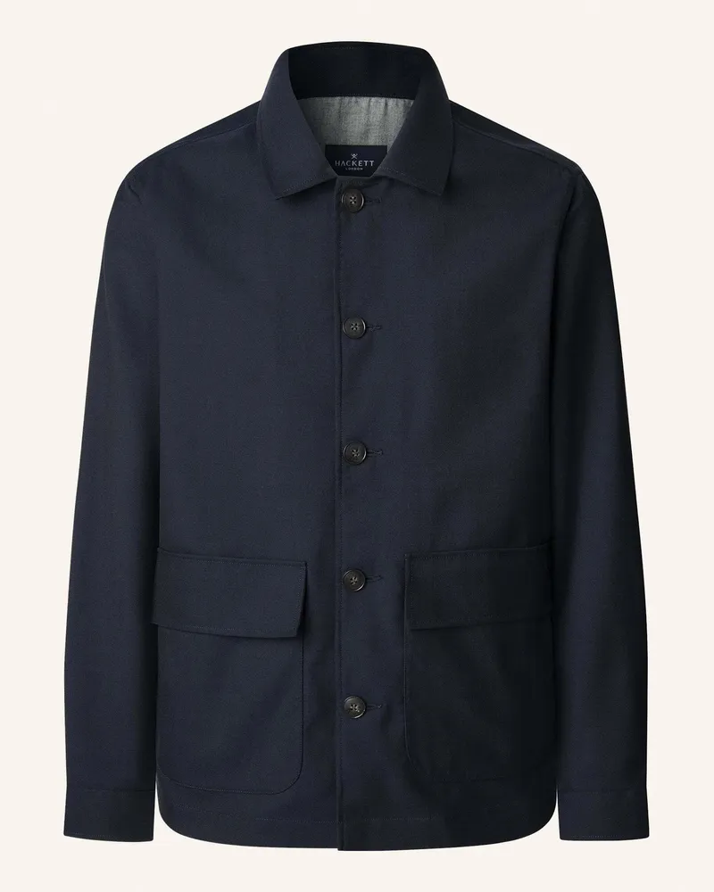 Hackett Fieldjacket WOOL OVERSHIRT Dunkelblau