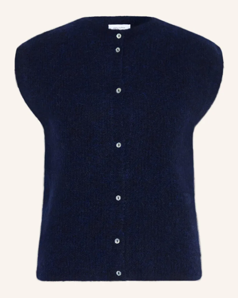 Darling Harbour Strickweste Mit Alpaka blau Navy