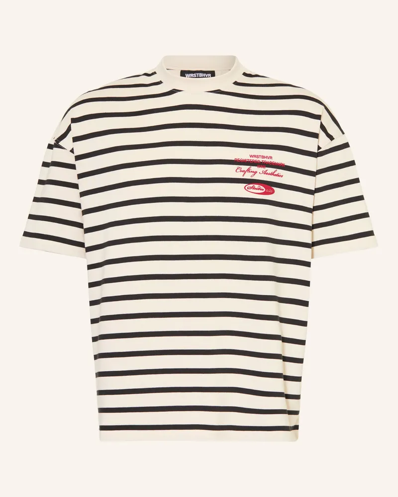 WRSTBHVR T-Shirt Rodolfo schwarz Creme