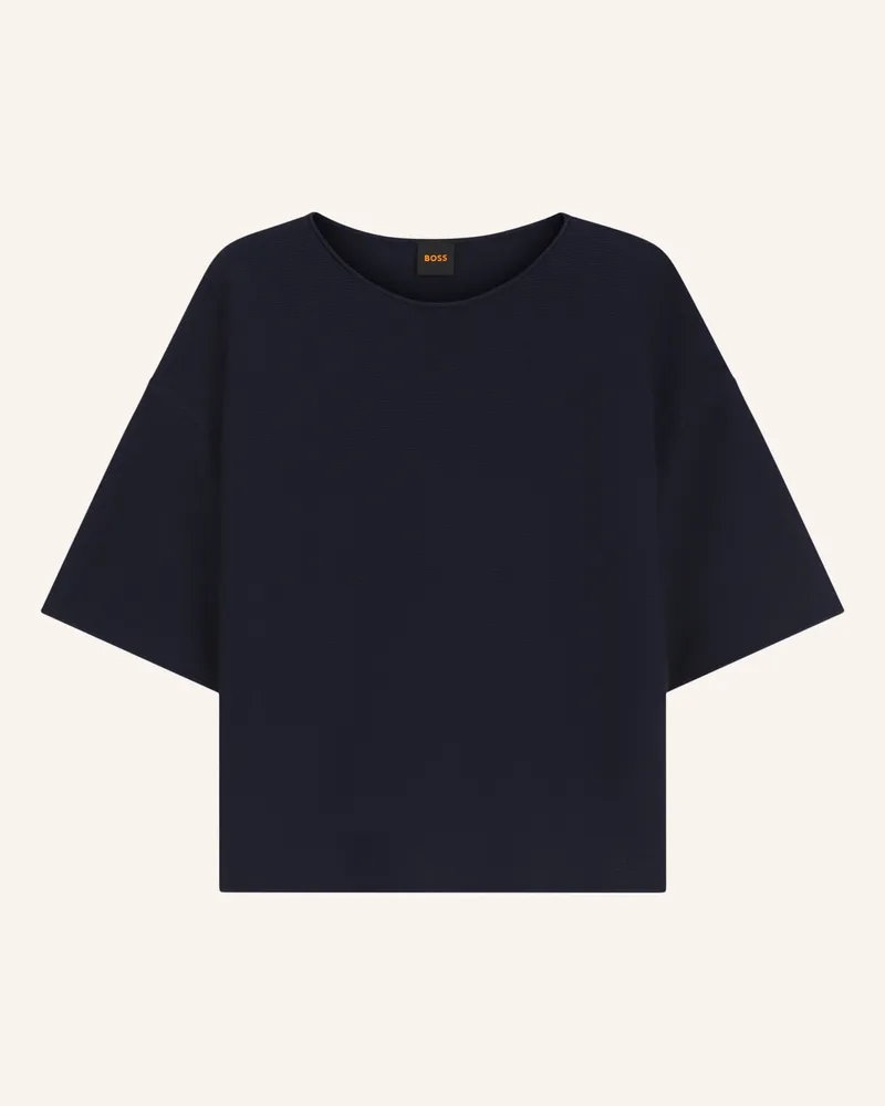 HUGO BOSS Pullover C_Fouetta Relaxed Fit blau Dunkelblau
