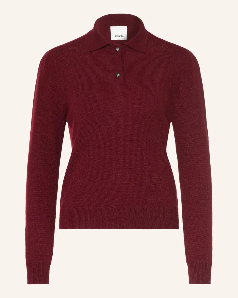ALLUDE Cashmere-Pullover rot Dunkelrot