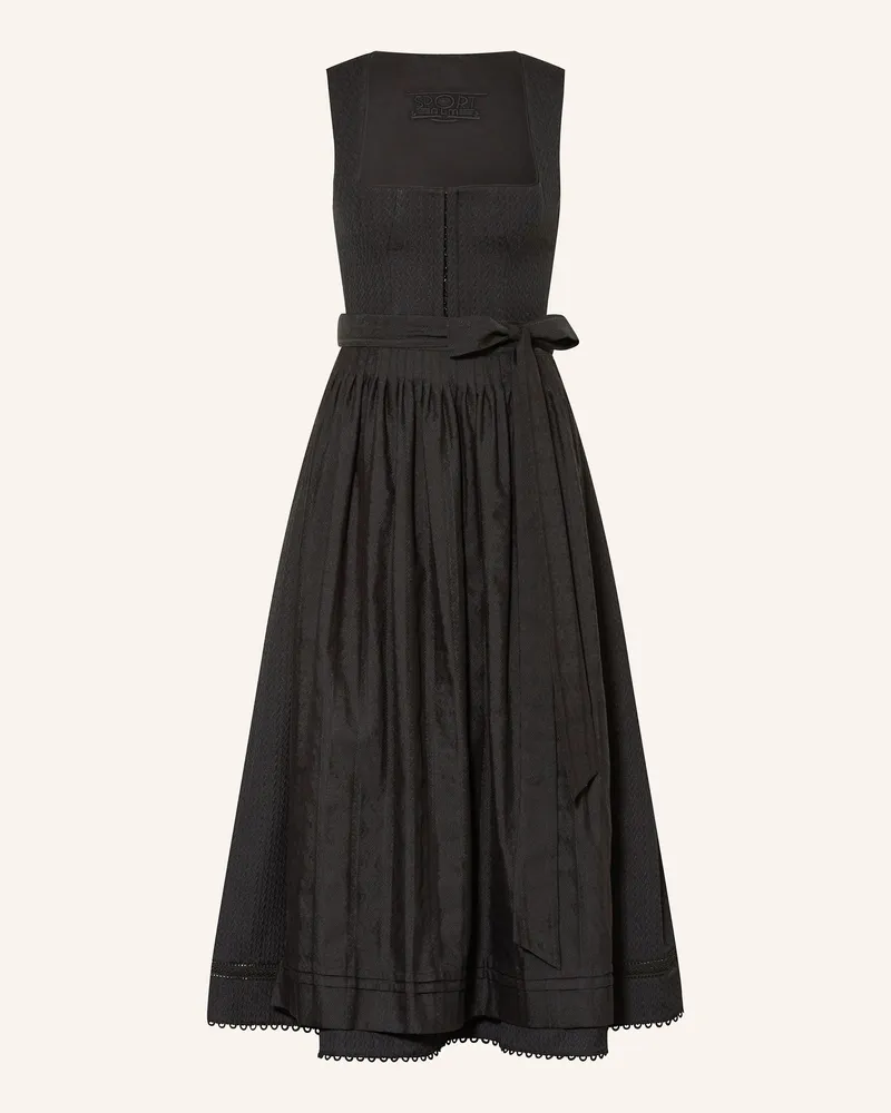 Sportalm Dirndl schwarz Schwarz