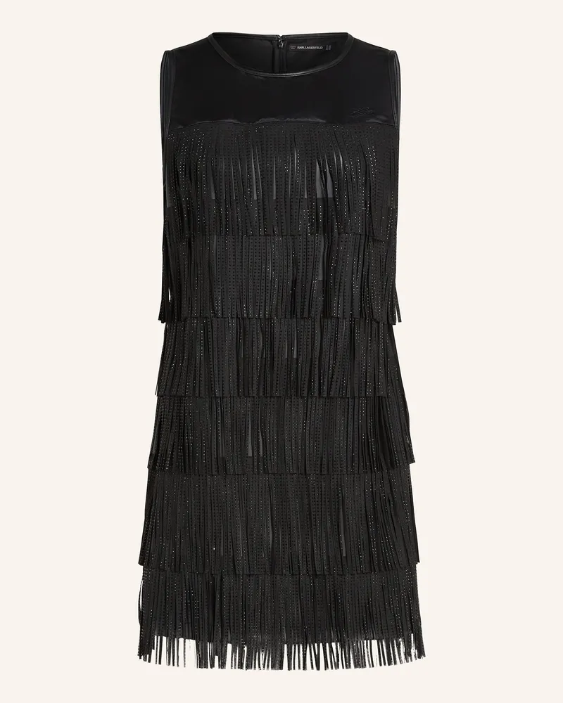Karl Lagerfeld Kleid schwarz Schwarz