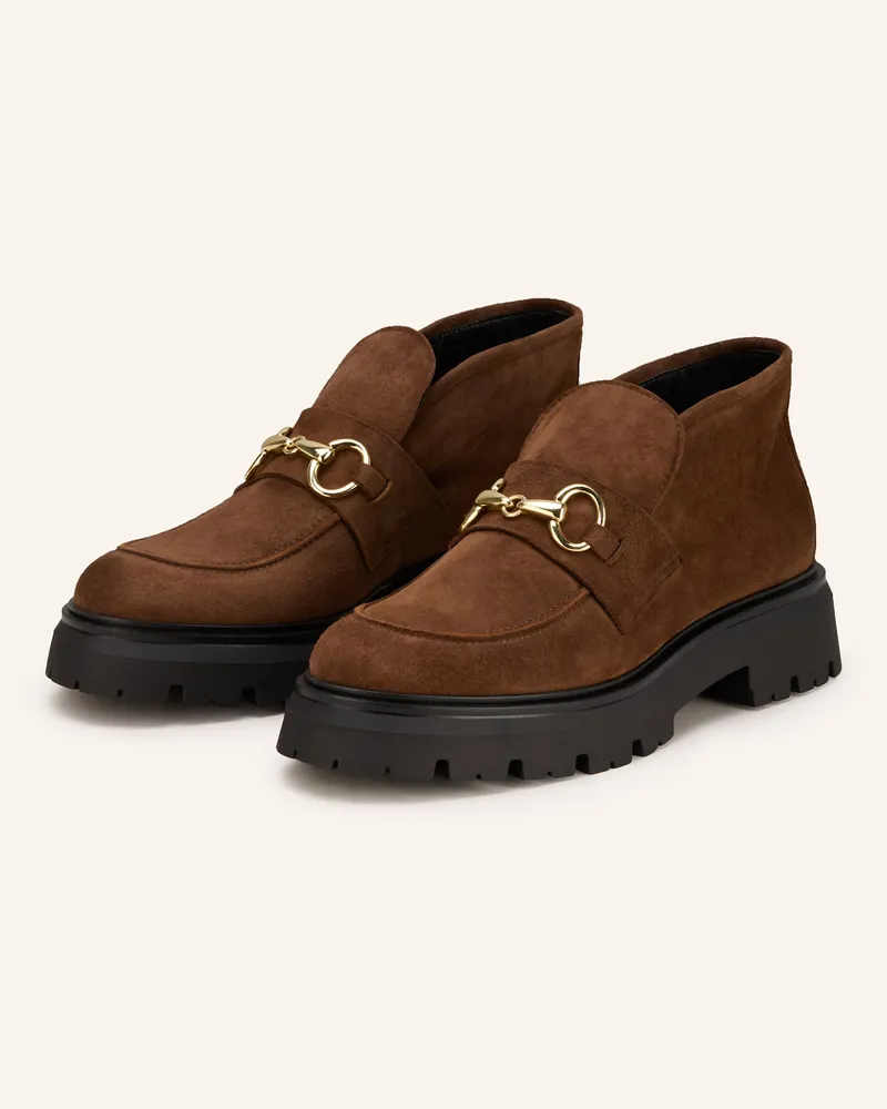 Darling Harbour Plateau-Boots Cognac