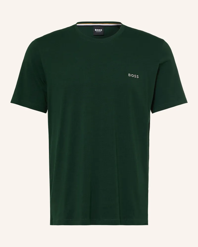 HUGO BOSS Schlafshirt Mix&Match gruen Dunkelgrün
