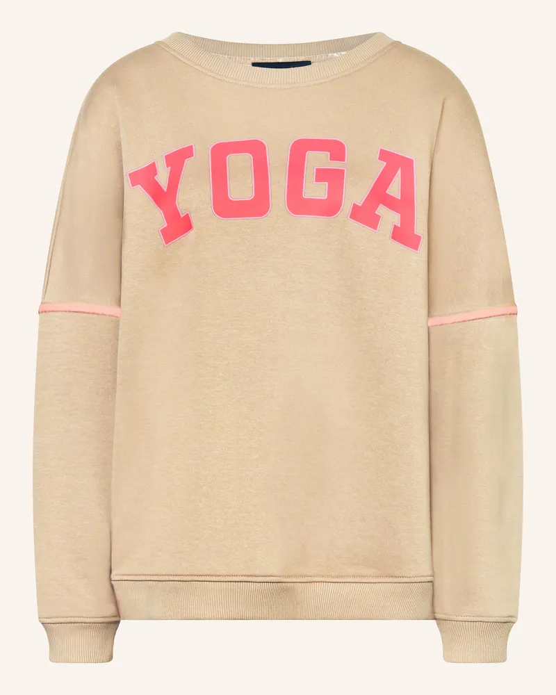 Miss Goodlife Oversized-Sweatshirt Camel