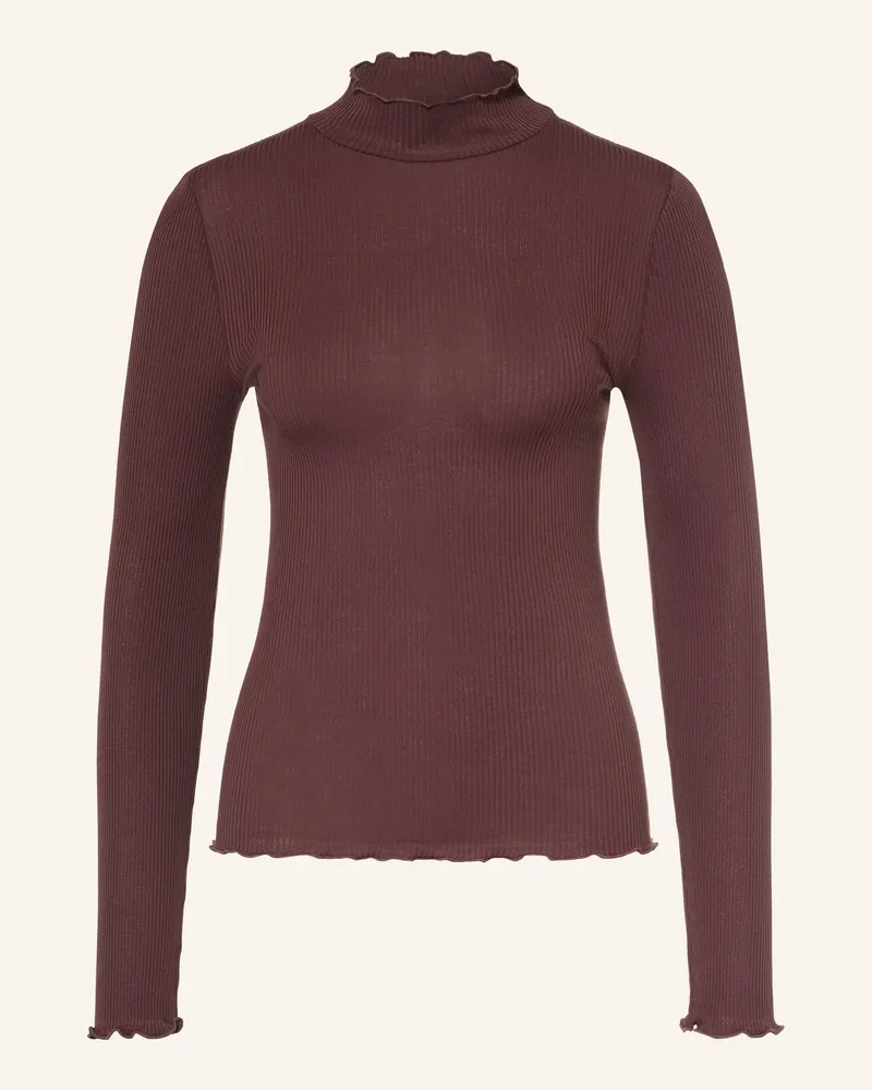 Rosemunde Longsleeve Balta rot Dunkelrot